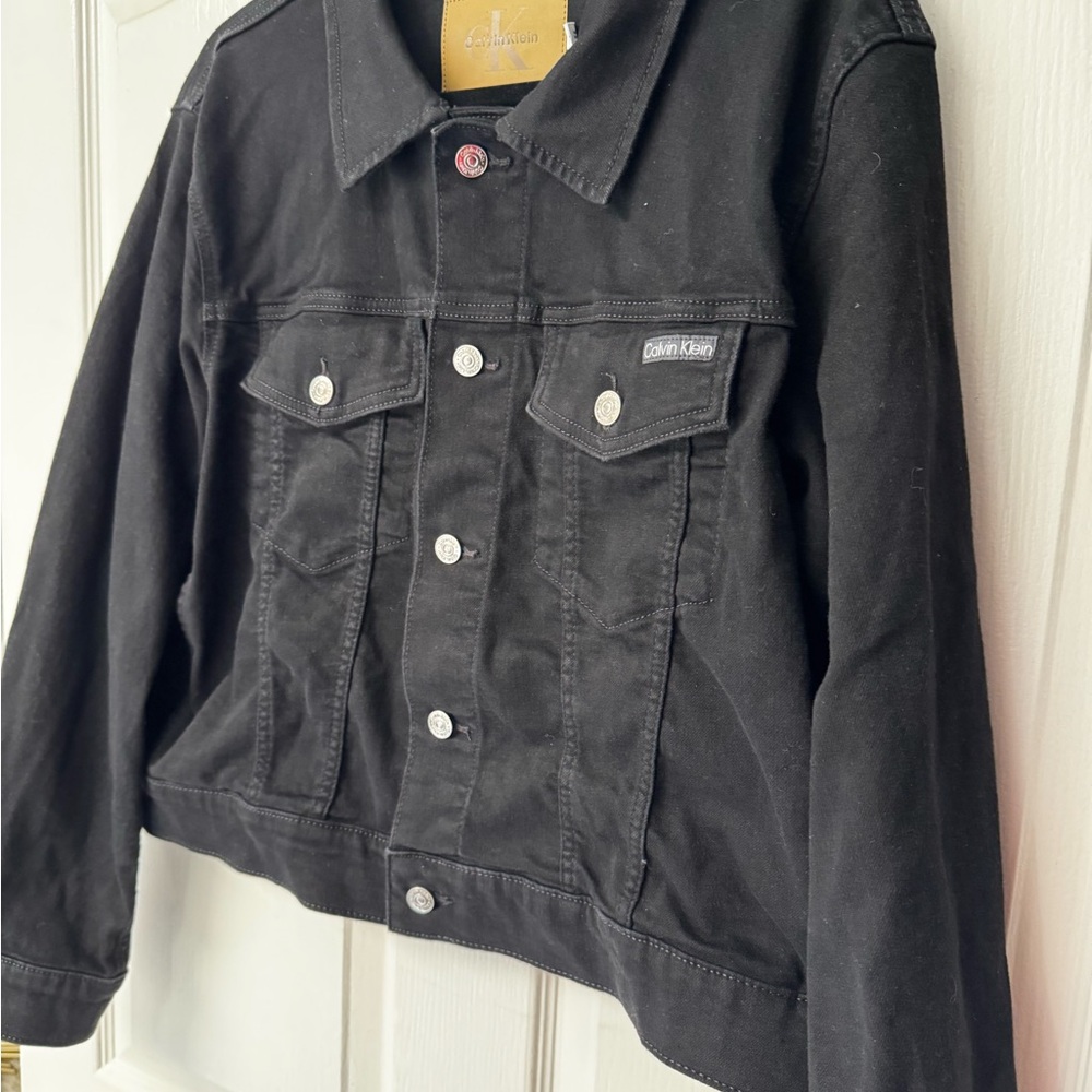 Calvin Klein Black Button-Up Jacket - Picture 2 of 9